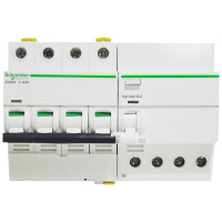 施耐德电气（Schneider Electric）断路器空气开关 A9 IC65N小型总开关 4P带漏电保护 63A