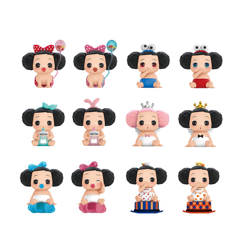 女孩男孩玩具冬己ddung系列可爱女生公仔玩偶迷你盲盒娃娃小摆件盲盒(一只)