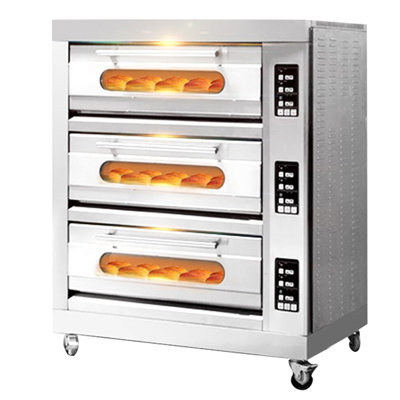 乐创(lecon) 大型披萨烤箱商用烤炉箱蛋糕面包月饼电烘烤箱机烘炉焗炉电烤箱 三层六盘电烤箱380V