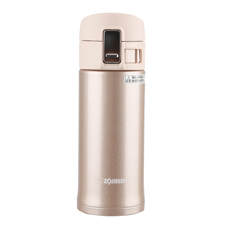 象印(ZO JIRUSHI)保温杯SM-KB36 日本象印真空保冷保温杯 高档进口不锈钢男女款车载单手杯 粉香槟色PX