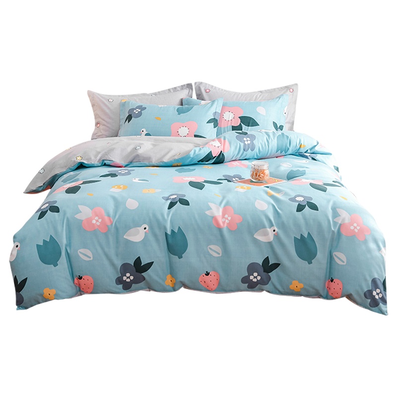 南极人(NanJiren) 秋冬加厚磨毛四件套网红款保暖被套被子单双人床学生宿舍三件套床上用品