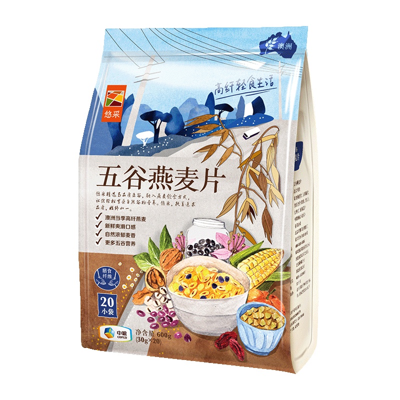 悠采五谷燕麦片600g(30g*20)