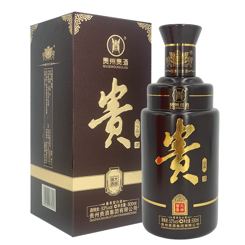 贵酒 53度 酱香型(原贵阳酒厂) 贵州贵酒 心品 500mlx1瓶