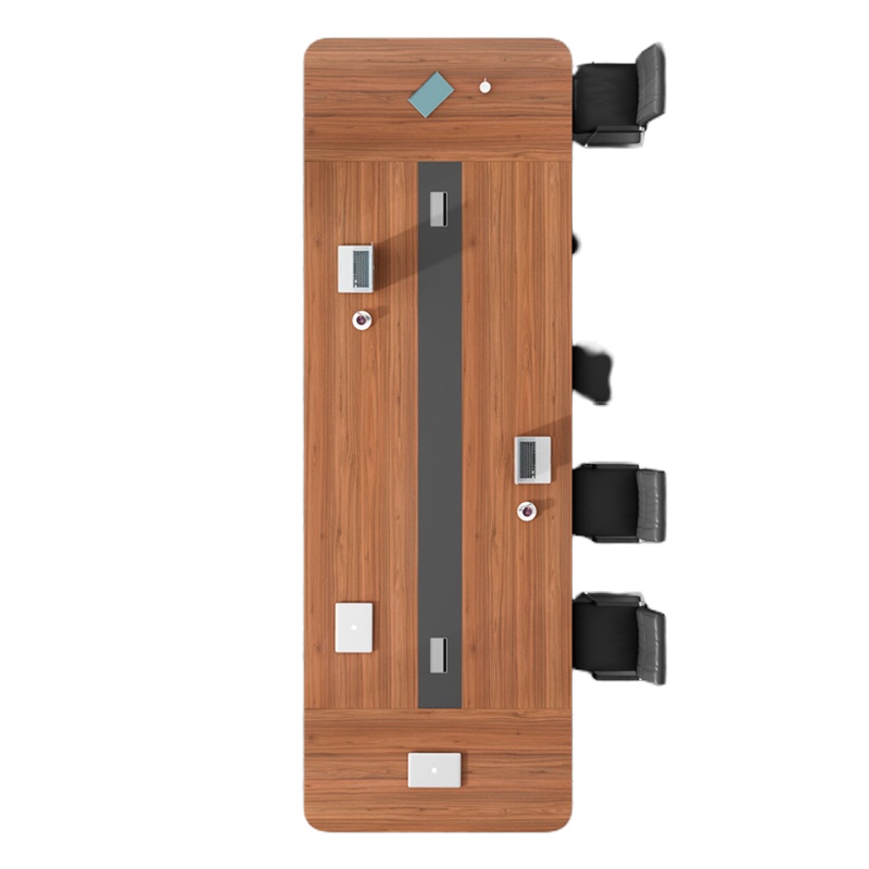 大型开会桌长条桌 现代简约 会议室接待洽谈桌 员工培训桌 可定制 8.4mx2m