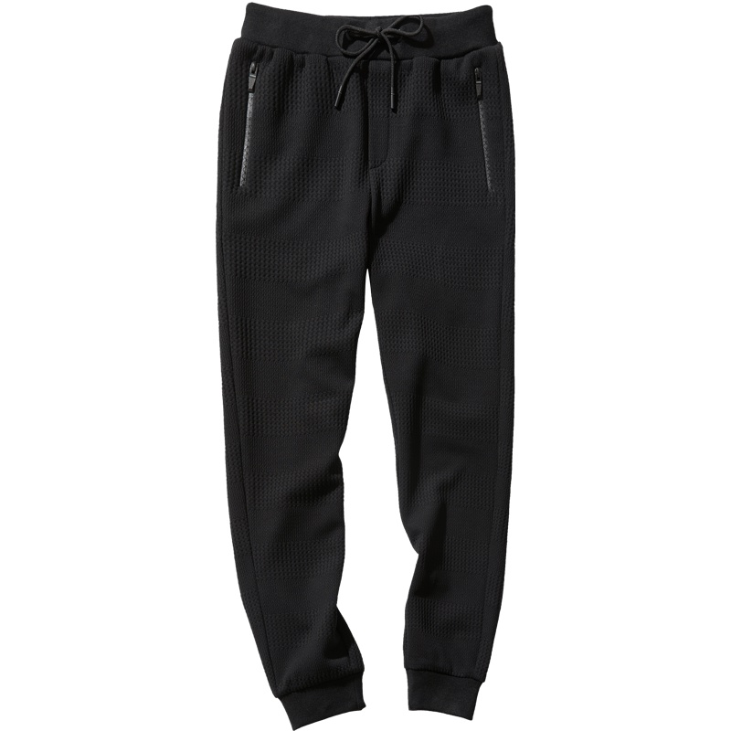 千纸鹤男士青年潮流宽松休闲小脚裤子男 直筒束脚九分裤男90057