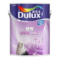 多乐士(Dulux) 致悦抗甲醛净味五合一内墙乳胶漆 墙面漆油漆涂料 A744 6L哑光白色