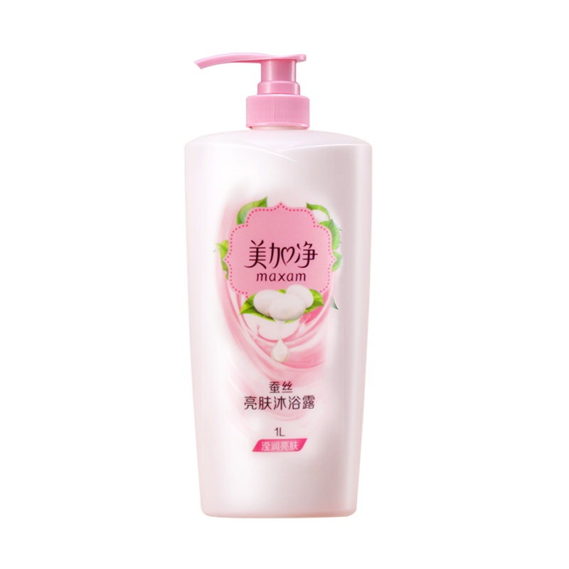 美加净(MAXAM) 亮肤沐浴露1L(适合各种肤质和适用人群成人)1L家庭装沐浴露男女