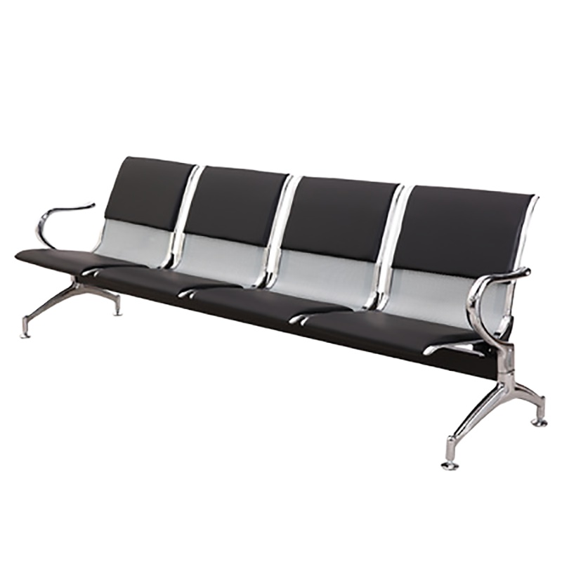 暖图家具 连排椅三人位不锈钢候诊椅公共座椅输液椅医院椅等候椅机场椅NT-103ZY型