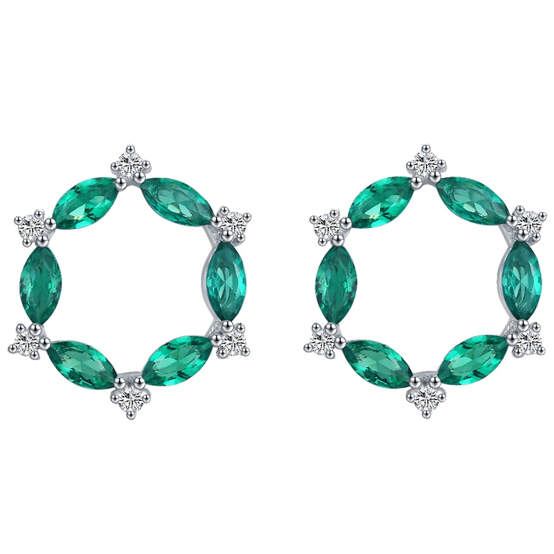 佰色传情(BRIR) S925纯银耳钉花朵纯银耳环女高级感百搭网红耳钉