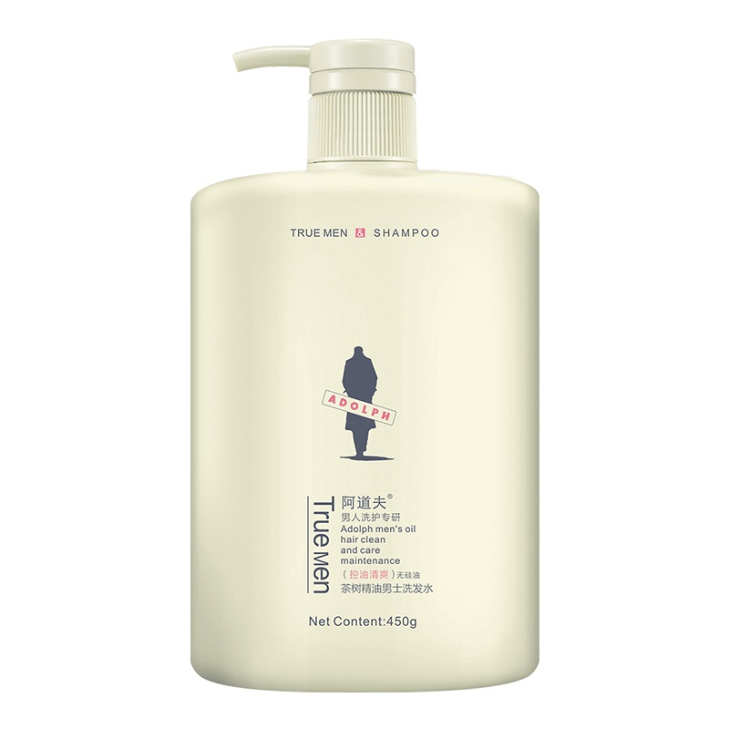 阿道夫茶树精油男士无硅油洗发水(控油清爽)清洁控油洗发水450g