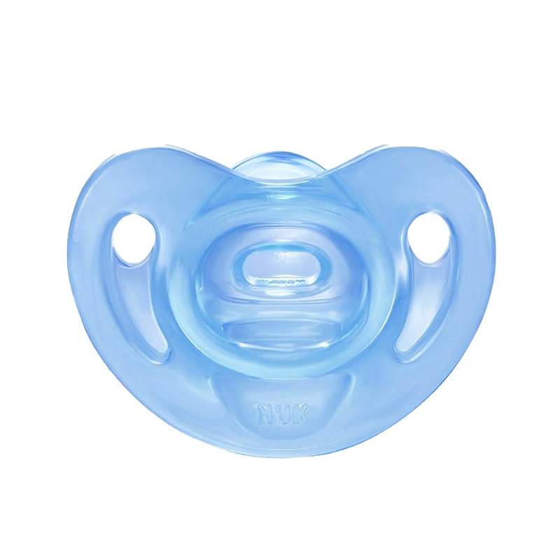 NUK智柔全硅胶安抚奶嘴（0-6个月）蓝色