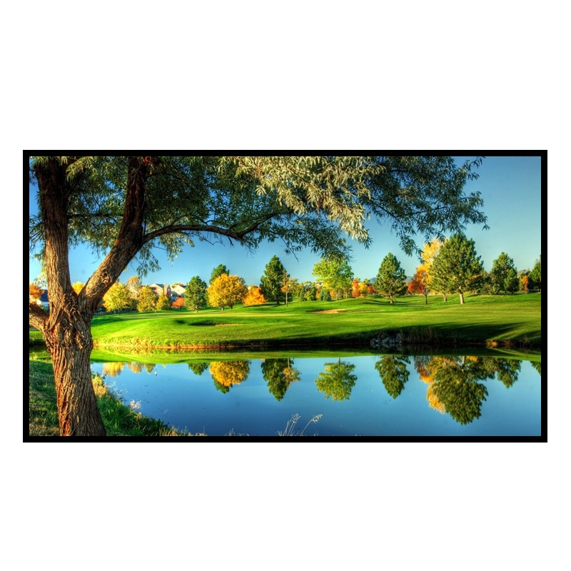 红叶白塑简易投影幕100英寸4:3便携幕布投影幕布投影机幕布投影仪幕布