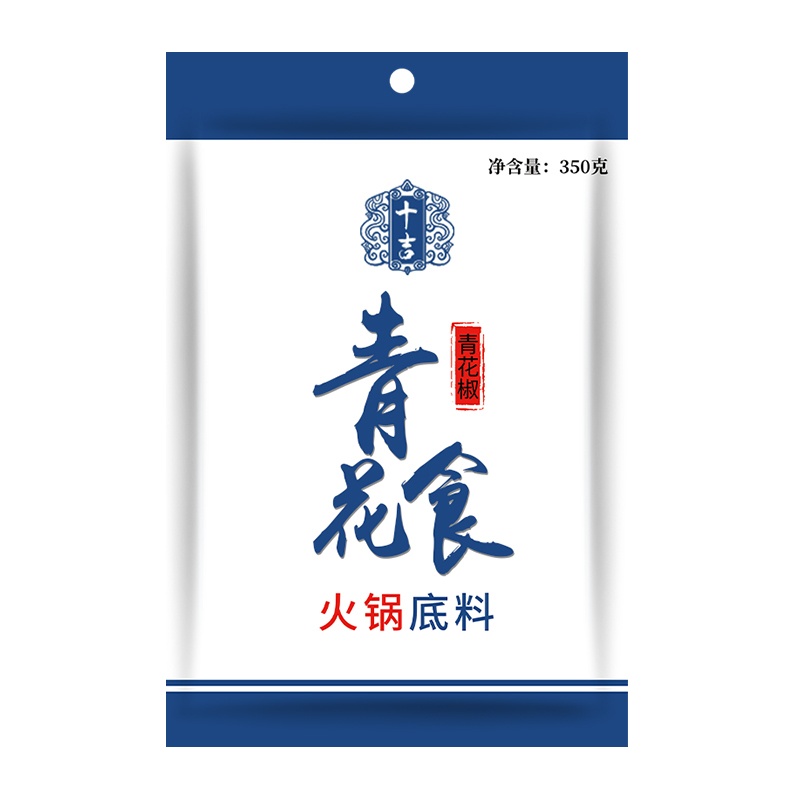 十吉重庆青一色火锅底料350g青辣椒青花椒鱼清一色火锅料麻辣调料