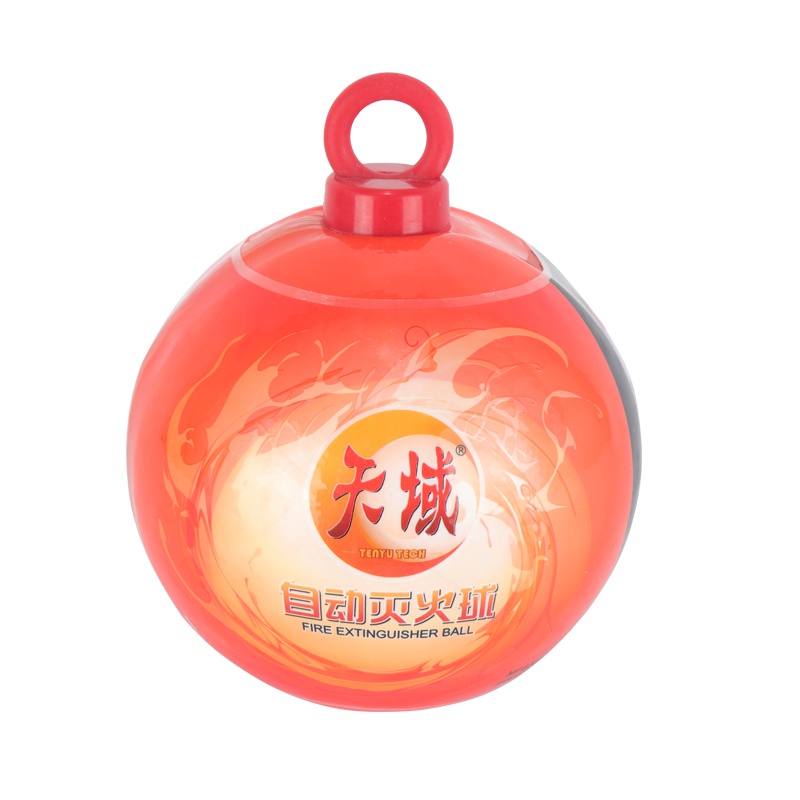 天域自动干粉灭火器球自动灭火球消防演习用商用家用厨房机房用胀裂式炸裂式投掷型灭火弹便携吊装悬挂款0.6kg 消防器材
