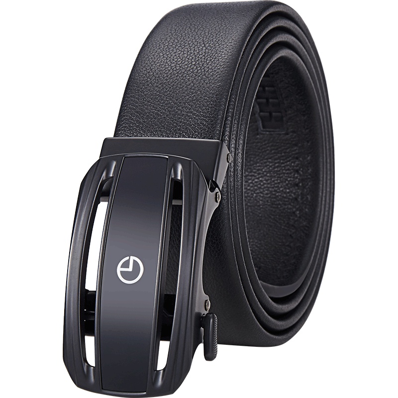 金利来(Goldlion)男士皮带 商务休闲头层牛皮腰带自动扣男式裤带