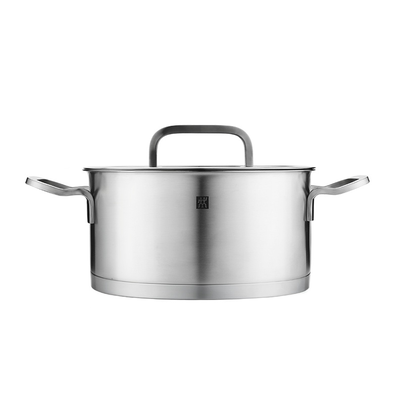 浅烧锅 ZW-C122 不锈钢包覆式防刮通用浅烧锅 20cm(单位:个)