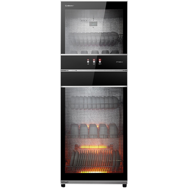 新品 Canbo/康宝210L升双星高温消毒柜 家用 商用小型双门厨房碗柜ZTP268D-1(XDZ210D-1)