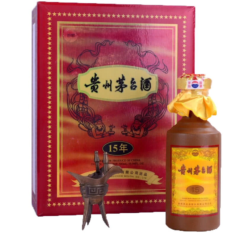 贵州茅台酒 15年陈酿年份酒(十五年) 53度 500ml 礼盒装 酱香型白酒 市场紧张 预计3-7天发货