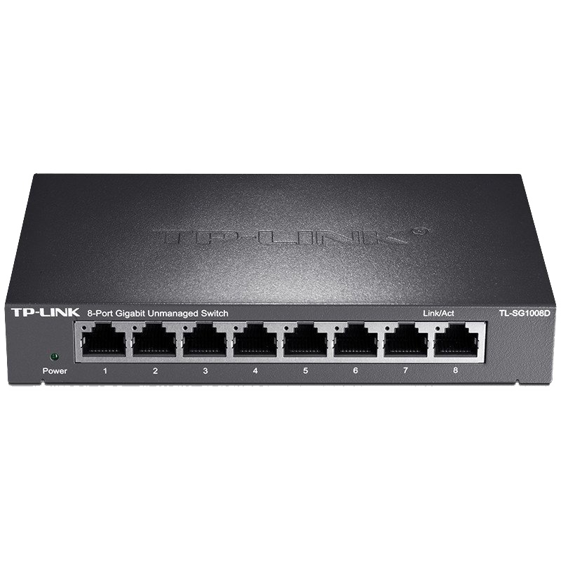 TP-LINK 千兆铁壳交换机 8口 SG1008D