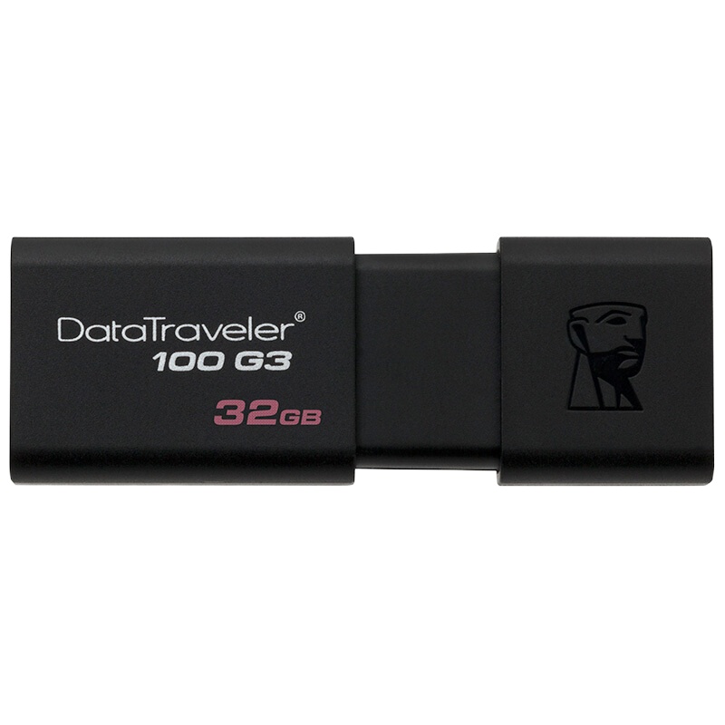 金士顿(Kingston)32GB USB3.0 U盘DT100G3 滑盖设计 时尚便利