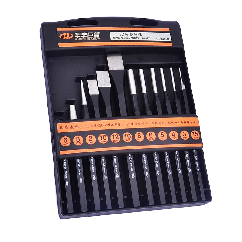 华丰巨箭 12件套冲凿HF-8526112 1.5-6mm