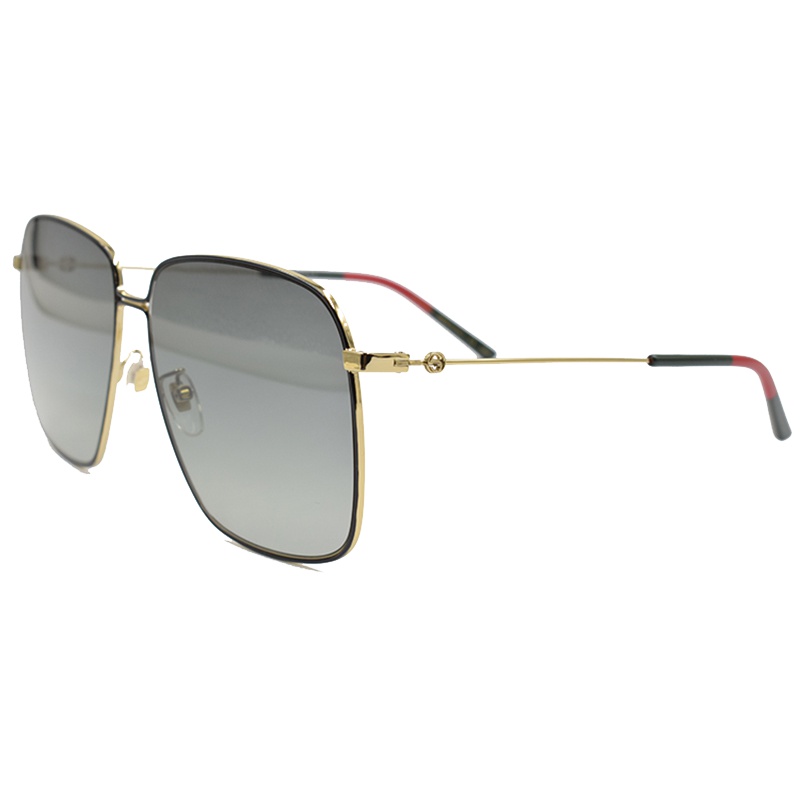 GUCCI/古驰 倪妮吴谨言同款唯美典雅彩色织带系列经典双G标摩登复古款假日旅行版女士太阳镜GG0394S意大利进口