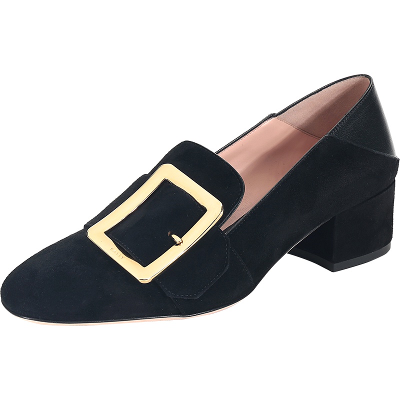 Bally 巴利 女士绒面皮革中跟单鞋 JANELLE 40