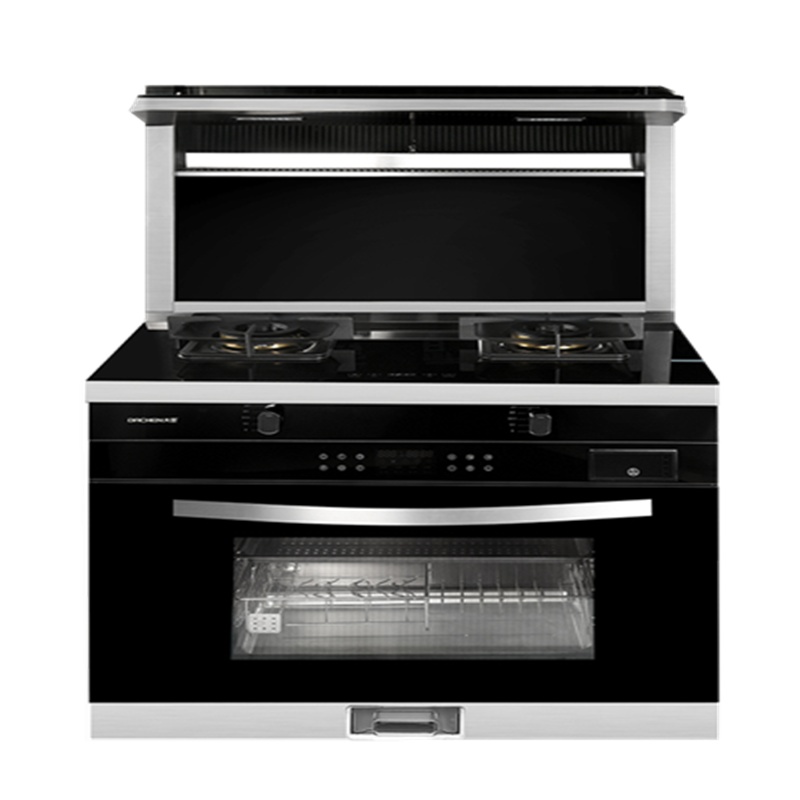 大臣（DACHEN）集成灶900A15 一体灶蒸箱款 家用环保大吸力集油烟机+灶具+顶部恒温置物台+蒸箱+烤箱，五合一