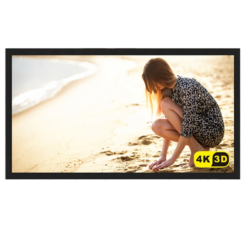 经科JK画框幕布投影机投影仪小边框G-W100打孔透声幕133寸16:9