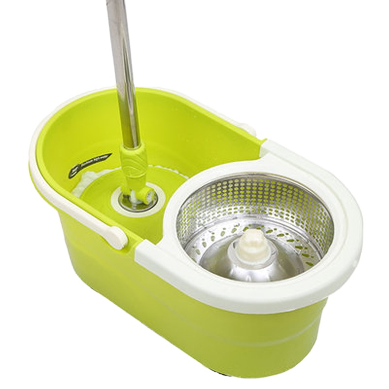 ODIN品牌双驱动旋转拖把 免手洗不锈钢脱水篮桶自动甩干好神拖