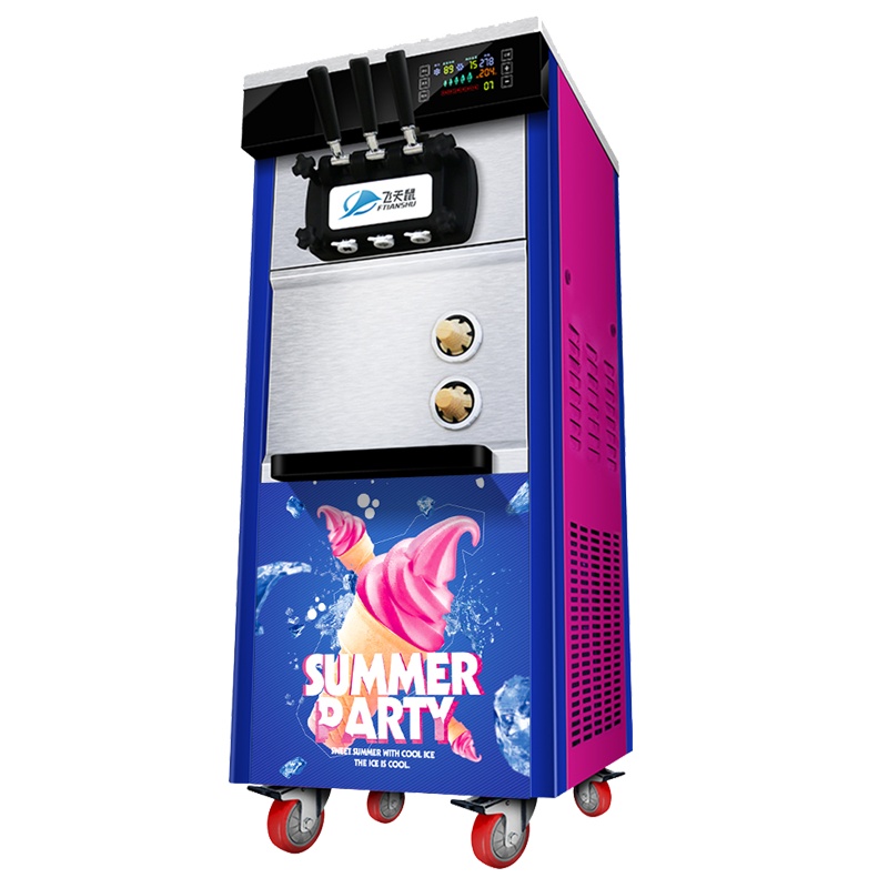 飞天鼠(FTIANSHU) 立式冰淇淋机商用全自动三色冰激凌机器圣代甜筒软雪糕机