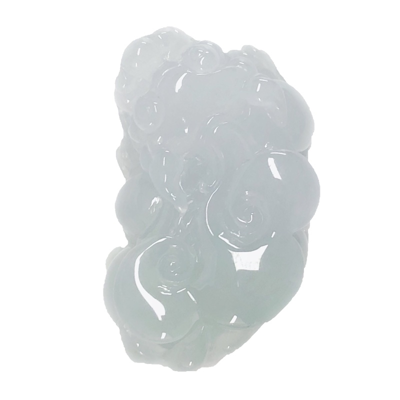 缘源珠宝 天然A货 翡翠吊坠 糯种貔貅翡翠吊坠 种好 色辣 自戴送人 附送证书