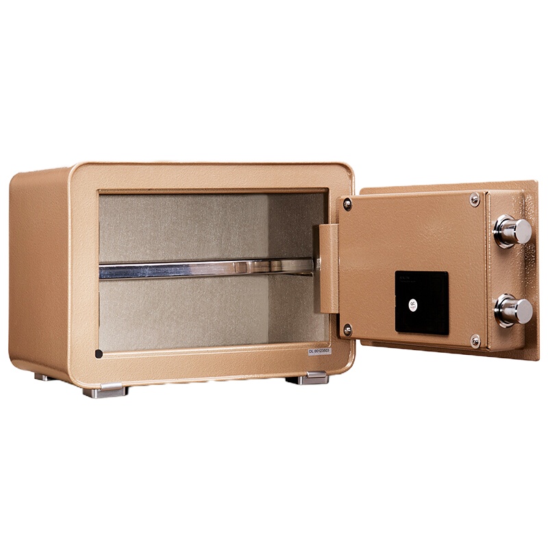 得力(deli)电子密码保管箱4082 350*250*250mm 金色 一台装