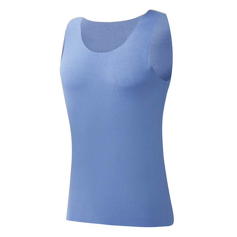 猫人男士背心莫代尔棉无痕一片式内穿薄款冰丝夏季潮工字跨栏打底汗衫男