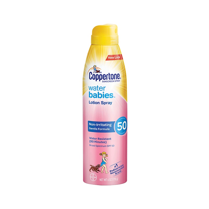 [跨境专属版]确美同®水宝宝纯净防晒喷雾SPF50 170g/瓶 粉喷 防晒/隔离