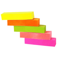 得力(deli) 百事贴7154便签贴N次贴彩色贴告示贴500张/包不干胶标贴50*15mm5色 12包/组 单组价格