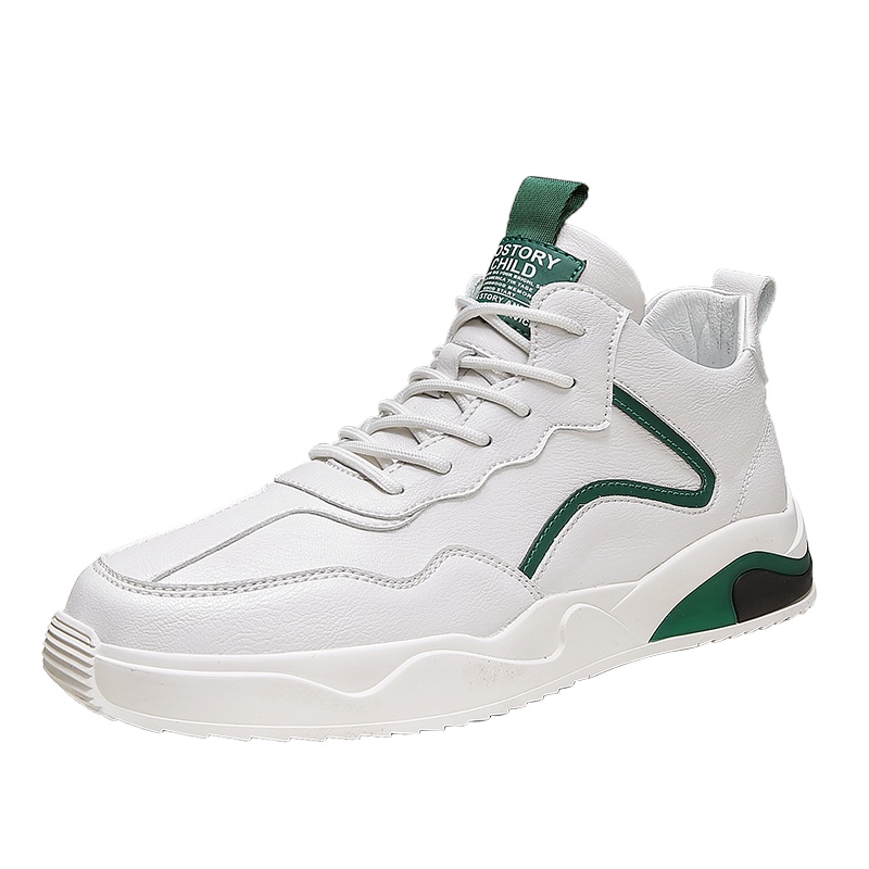 木林森男鞋运动休闲板鞋男厚底2021春季新款韩版百搭鞋子男潮鞋