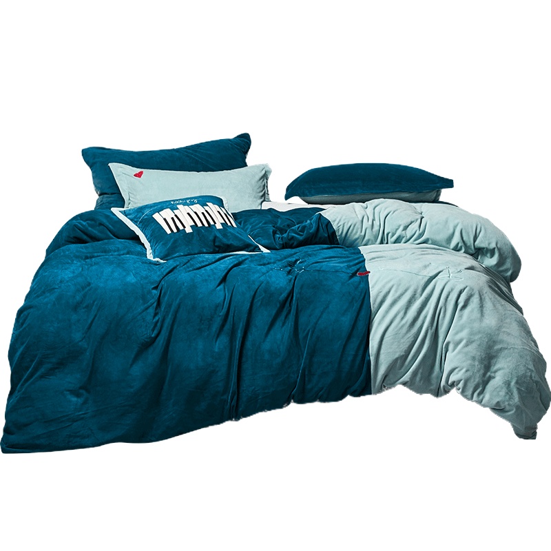 梦洁(MENDALE) 超暖法兰绒四件套秋冬加厚珊瑚绒四件套