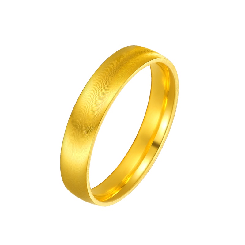 GZUAN古钻珠宝 黄金戒指 3D硬金猫眼波纹女士光圈戒指 YJJ0002