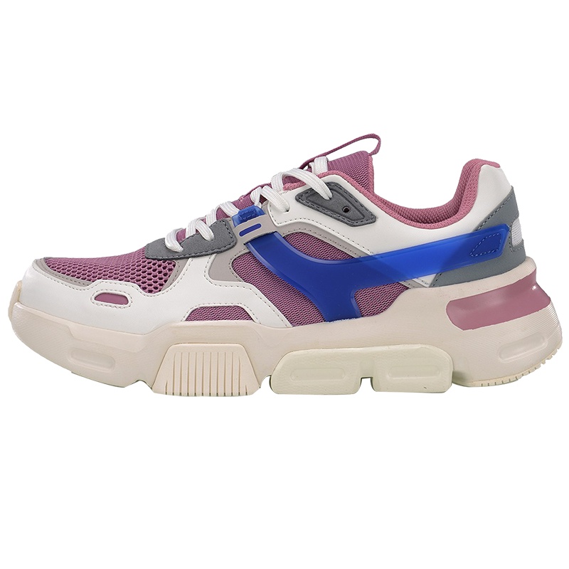 李宁(LI-NING)休闲鞋女鞋MARK夏季时尚潮流白色复古 运动鞋AGLP048