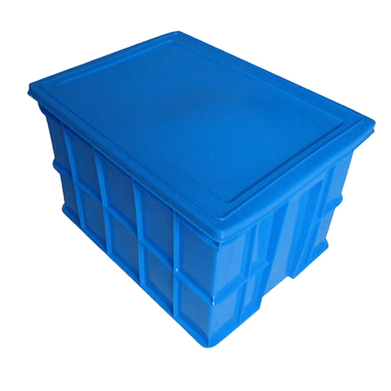 企购优品 长方形周转箱塑料收纳箱加高加厚零件盒物料盒塑料盒工具盒带盖 600*400*355