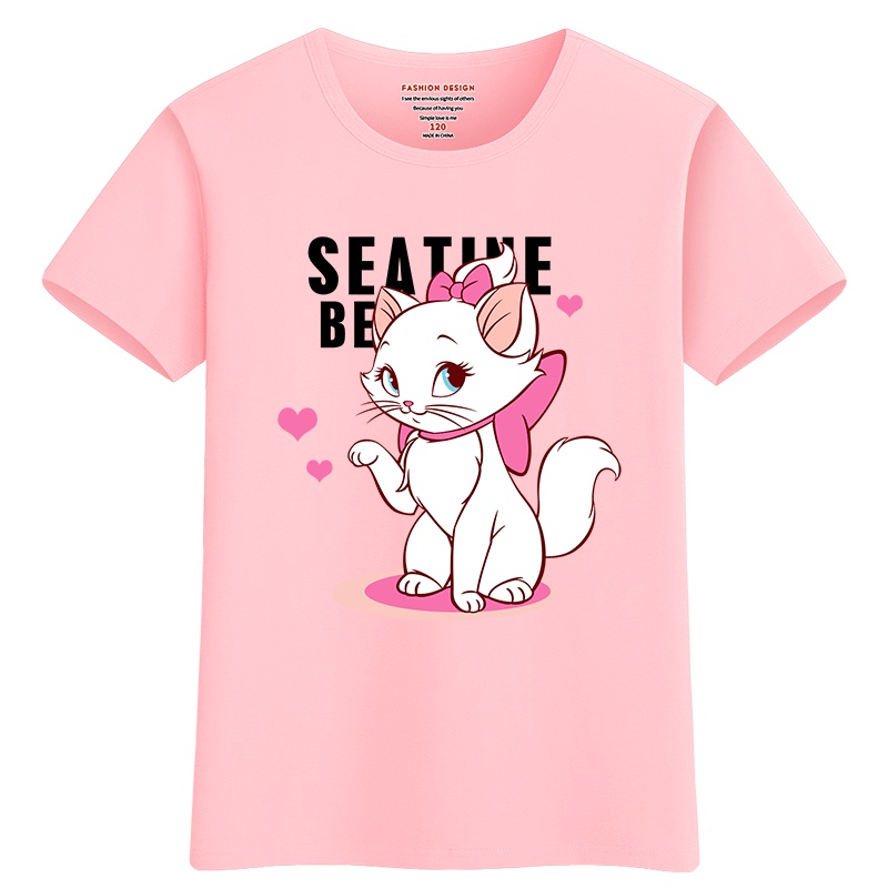 女童短袖t恤2019新款潮 韩版夏季中大童夏装上衣童装衣服纯棉儿童