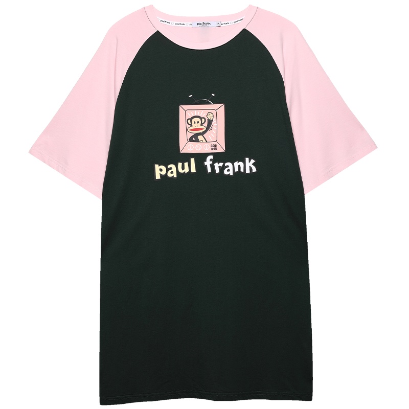 大嘴猴睡衣女夏纯棉居家短袖宽松套头家居服套装夏季薄款