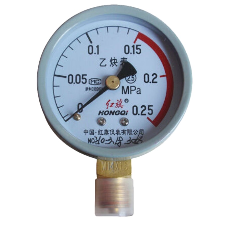 GEMPLE红旗 乙炔表φ100*1.6级 ( 0-1.6)MPa