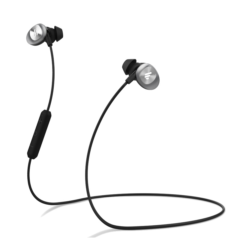Edifier/漫步者 W285BT蓝牙运动耳机跑步无线入耳颈挂脖式双耳塞式开车通用运动型专用黑色