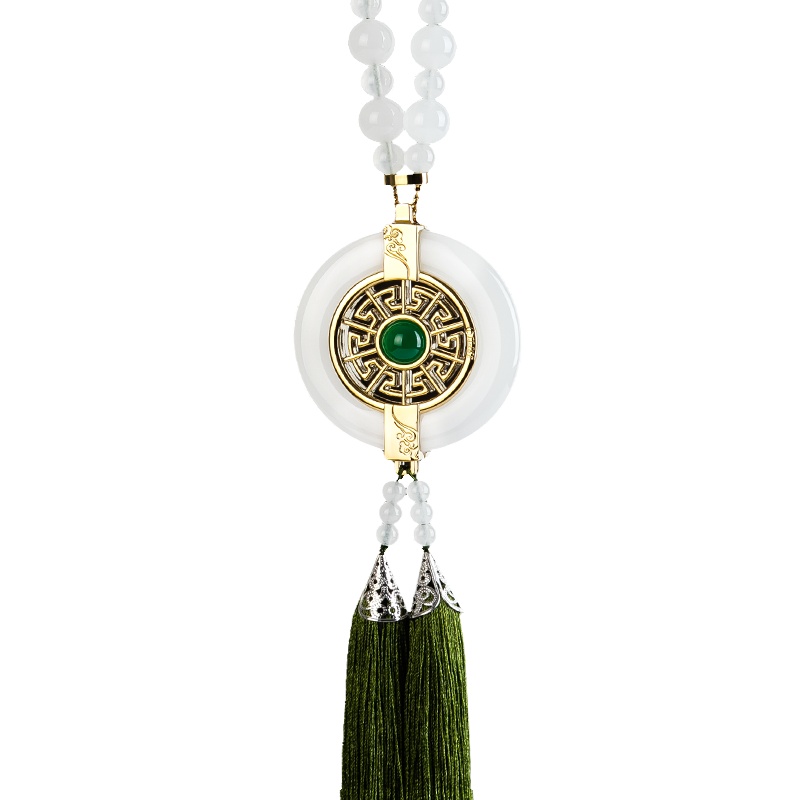 博利良品(BLLP)汽车挂件饰品车载摆件装饰品 车内白玉挂饰 时来运转BL603绿色