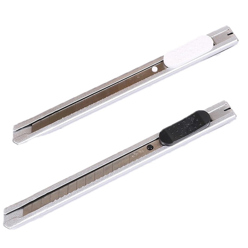 得力2053小号美工刀 办公用品裁纸刀 切纸刀 手工刀 刀子(24把/盒)