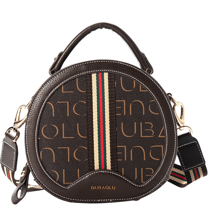 dubaolu/都宝路小圆形包包女包2020新款潮时尚简约单肩斜挎软包