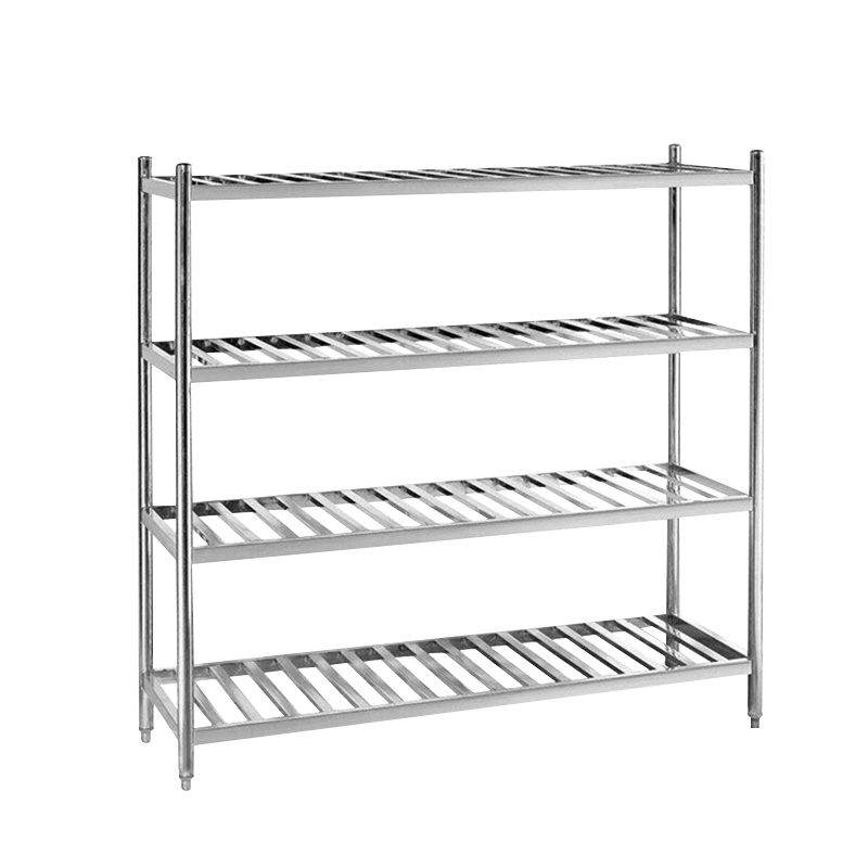 梦商 不锈钢四层栅格层架货架定制
