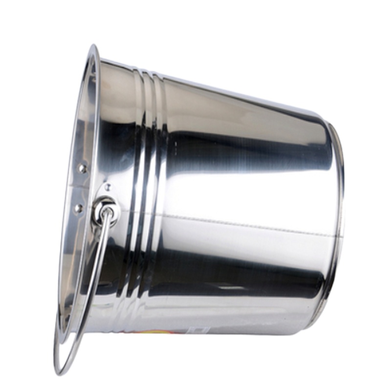 不锈钢水桶 特厚 纯不锈钢手提式水桶 28cm 9L